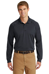 CornerStone® Select Long Sleeve Snag-Proof Tactical Polo - Charcoal - XS